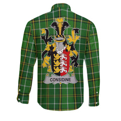 Considine or McConsidine Long Sleeve Button Shirts Crest And National Plaid Style