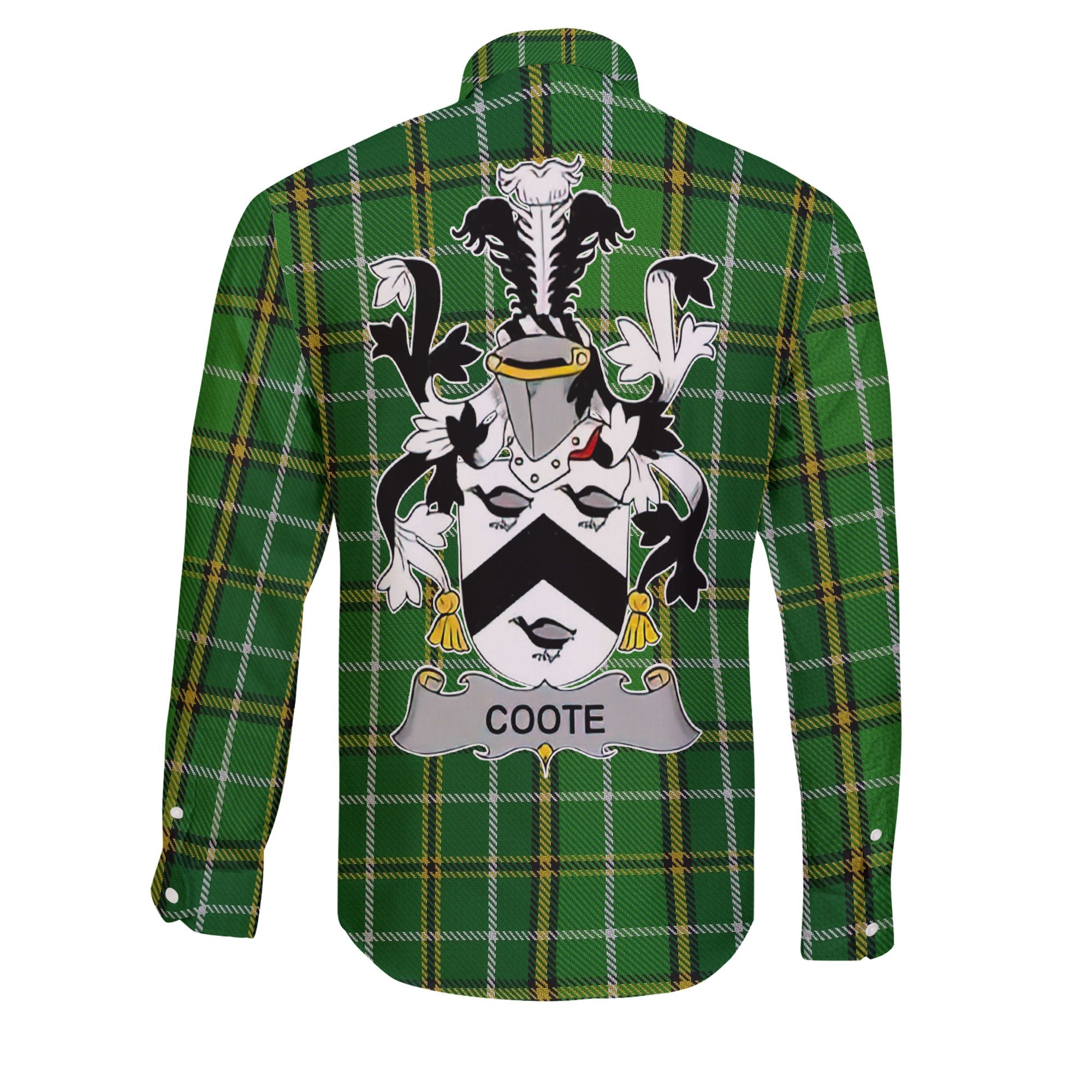 Coote Long Sleeve Button Shirts Crest And National Plaid Style