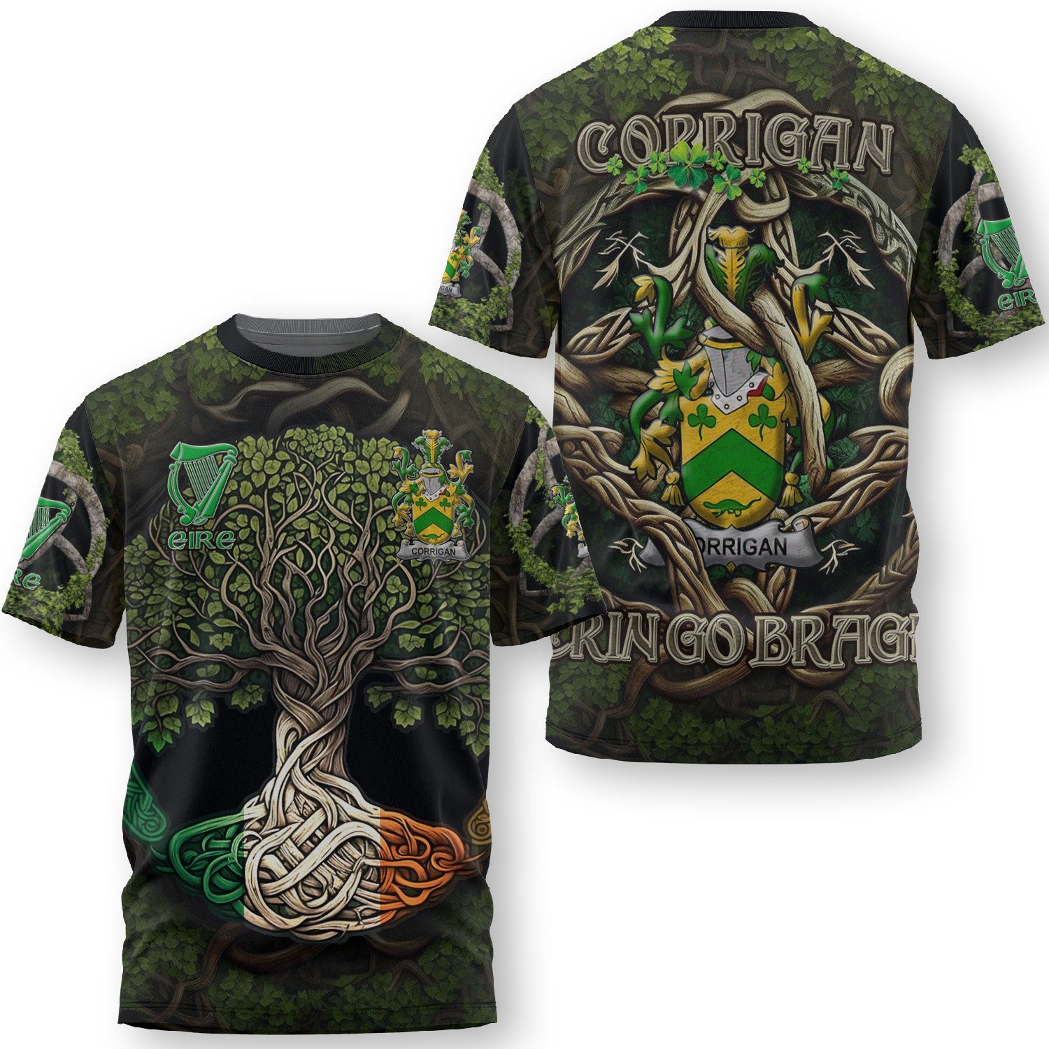 Corrigan or O Corrigan T-Shirts Ireland Is My Root Style