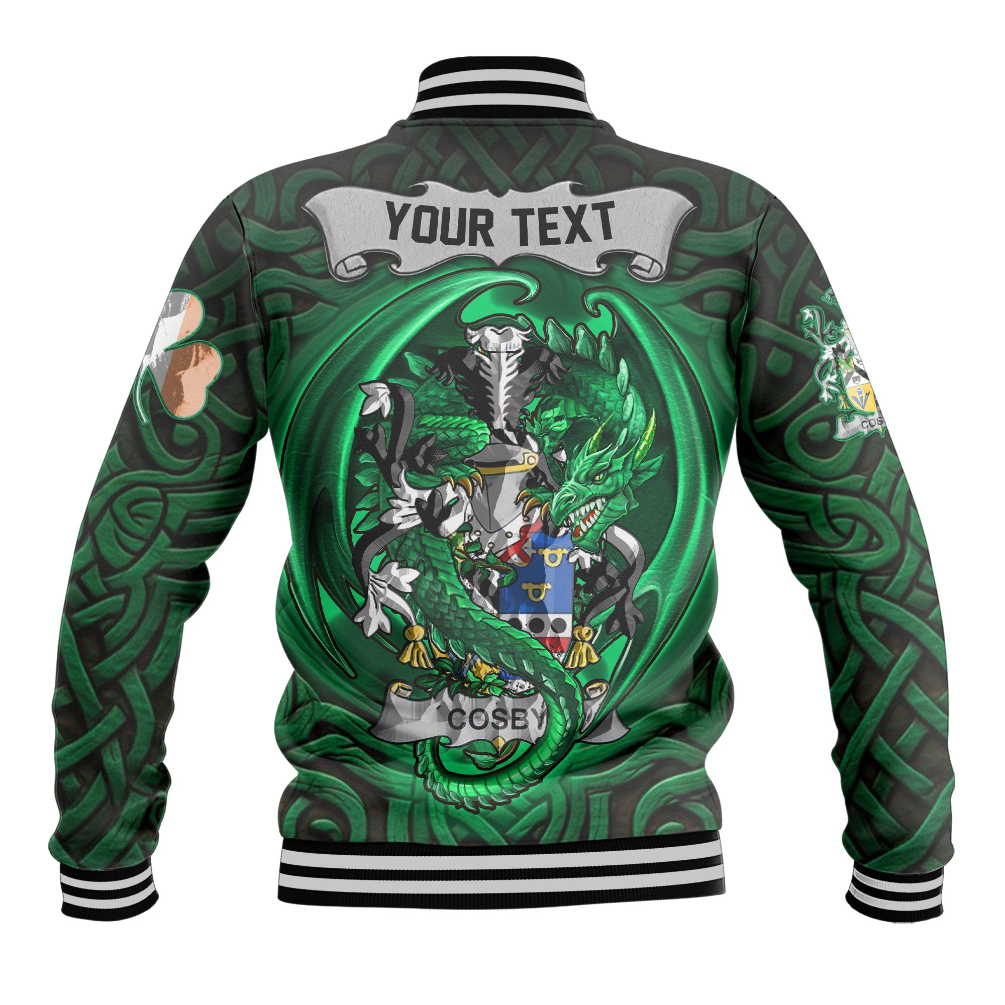 Cosby Lord Sydney Baseball Jackets The Green Dragon Of Ireland Style