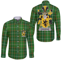 Cosgrove or O Cosgrave Long Sleeve Button Shirts Crest And National Plaid Style