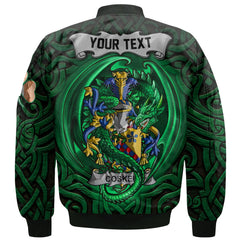 Cosker or McCosker Bomber Jackets The Green Dragon Of Ireland Style