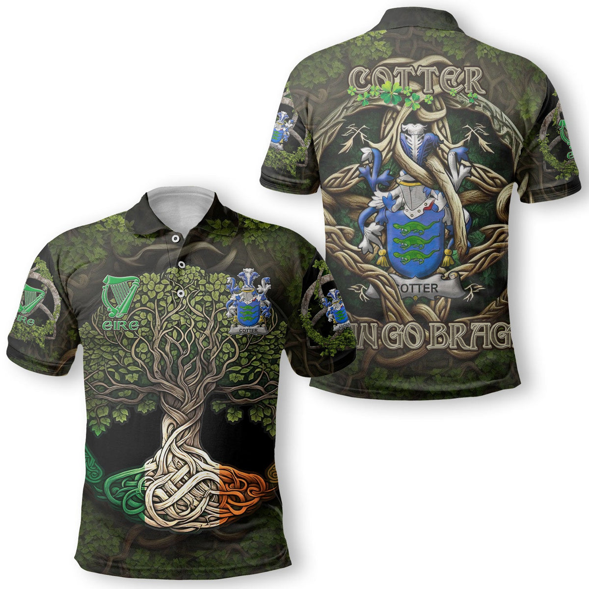 Cotter or MacCotter Polo Shirts Ireland Is My Root Style