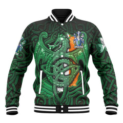 Cotter or MacCotter Baseball Jackets The Green Dragon Of Ireland Style
