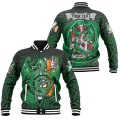 Courcy de Lord Kingsale Baseball Jackets The Green Dragon Of Ireland Style