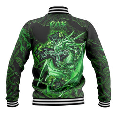 Cox Baseball Jackets Celtic Cross And Dragon Style