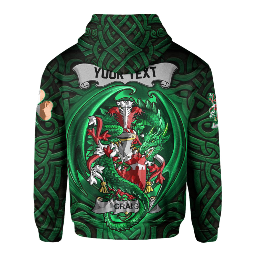 Craig Hoodies The Green Dragon Of Ireland Style