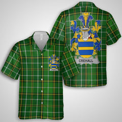 Crehall or O Crehall Hawaiian Shirts Crest And National Plaid Style