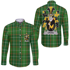 Croke Long Sleeve Button Shirts Crest And National Plaid Style