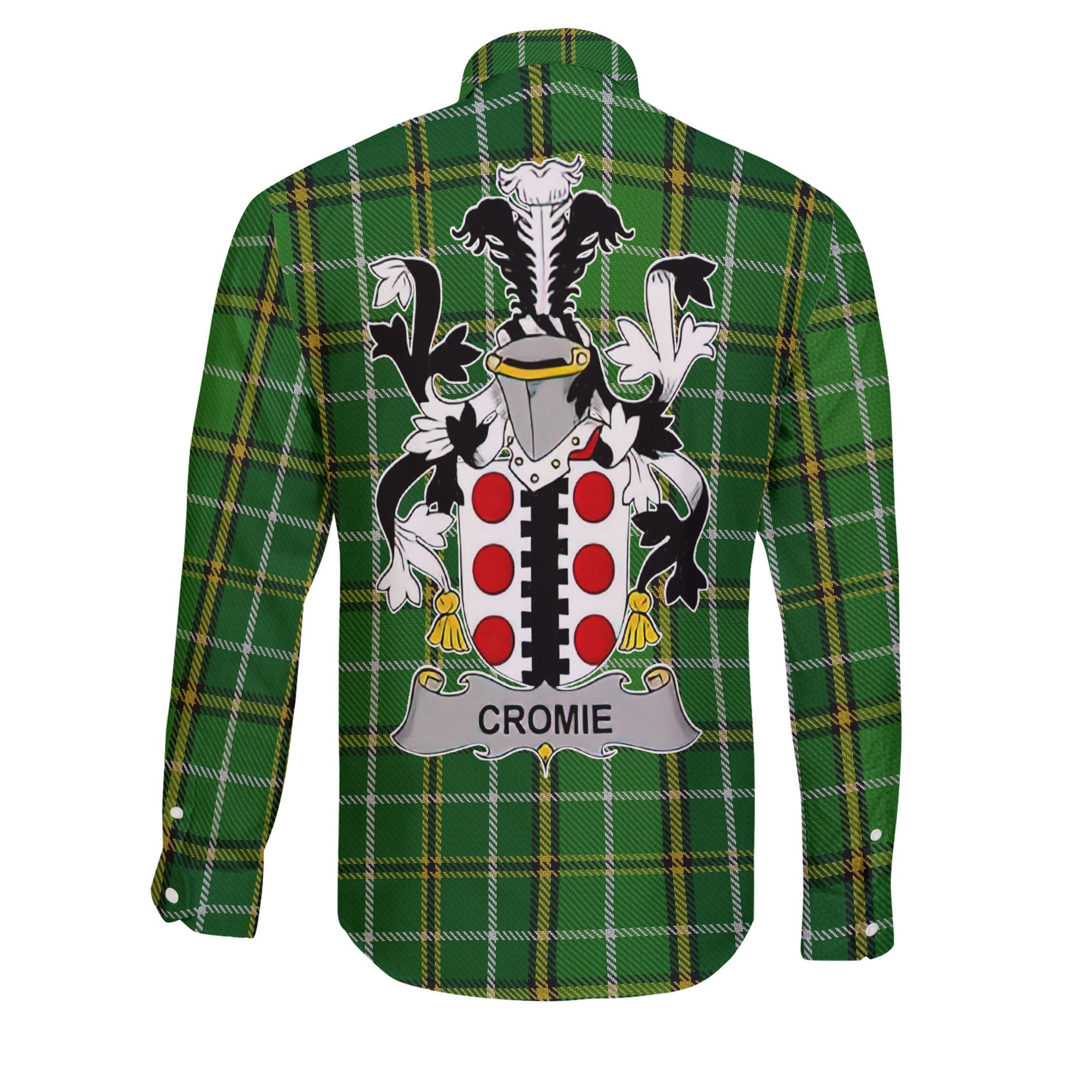 Cromie Long Sleeve Button Shirts Crest And National Plaid Style