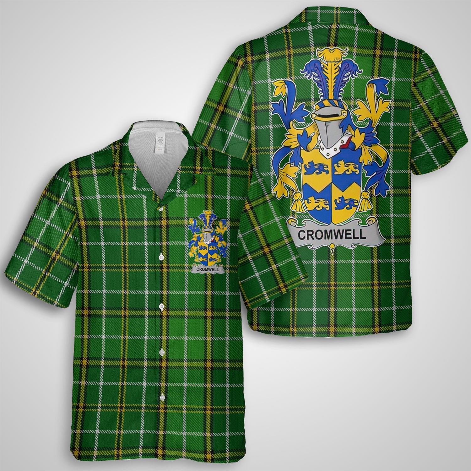 Cromwell Hawaiian Shirts Crest And National Plaid Style