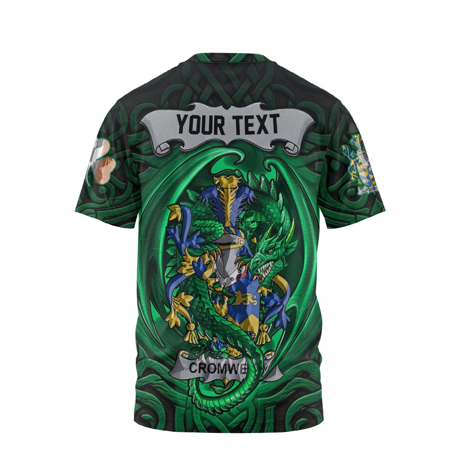 Cromwell T-Shirts The Green Dragon Of Ireland Style