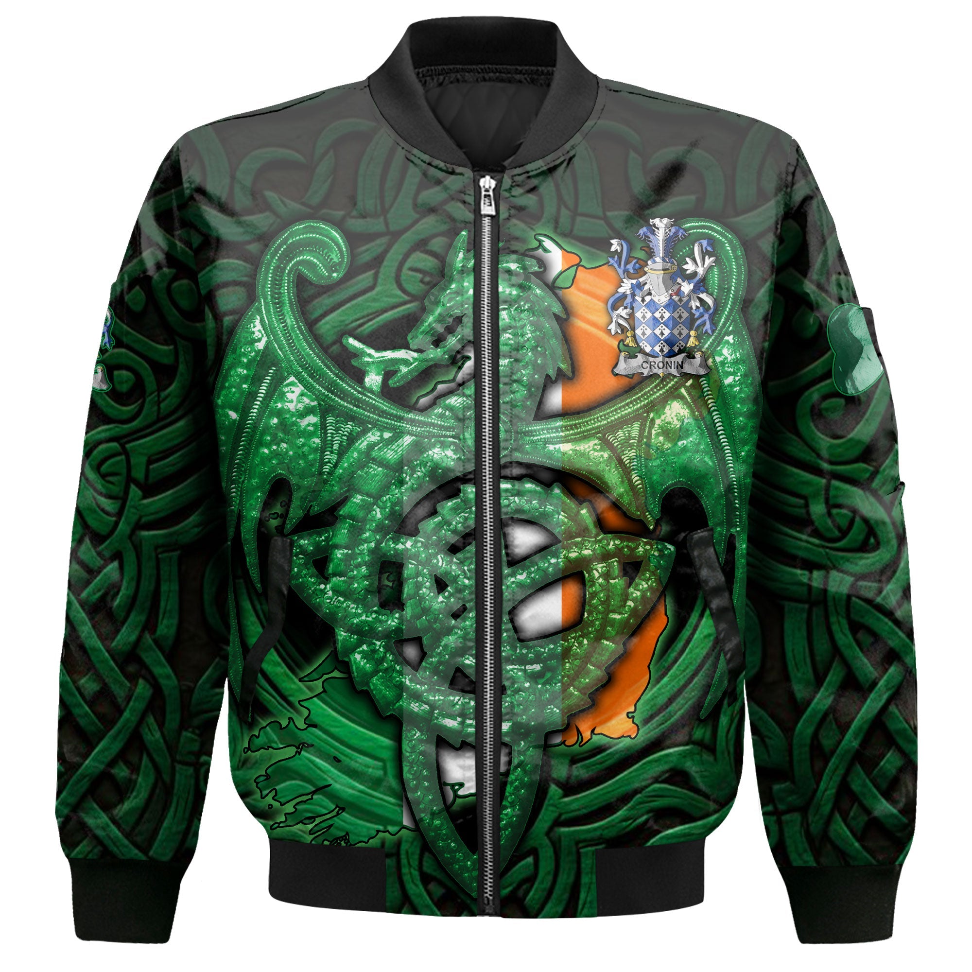 Cronin or O Cronin Bomber Jackets The Green Dragon Of Ireland Style