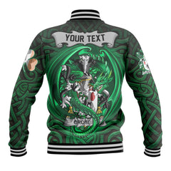 Crosbie or McCrossan Baseball Jackets The Green Dragon Of Ireland Style