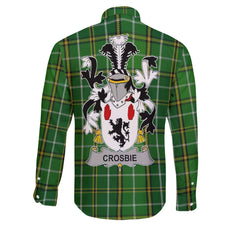 Crosbie or McCrossan Long Sleeve Button Shirts Crest And National Plaid Style