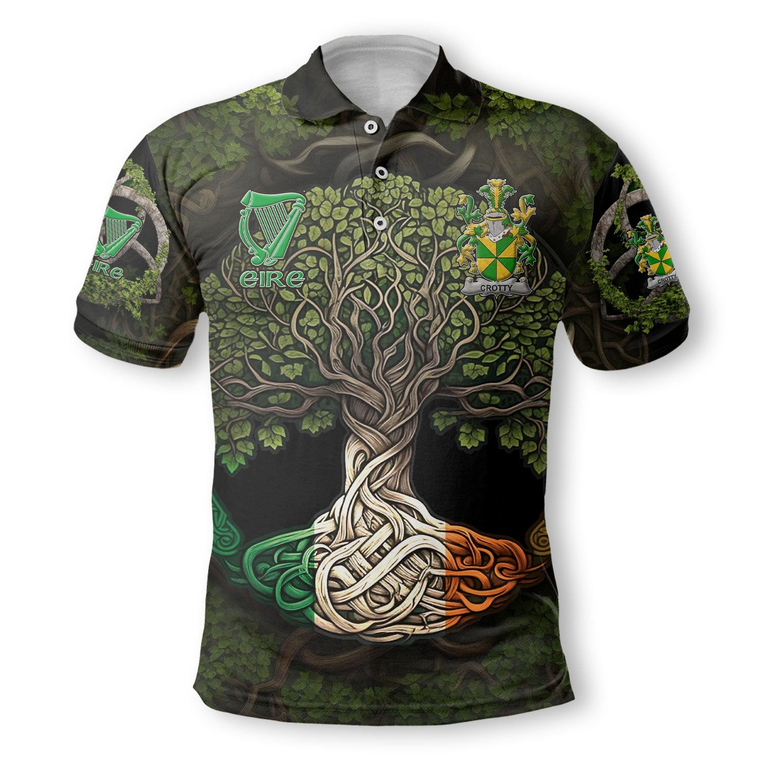 Crotty or O Crotty Polo Shirts Ireland Is My Root Style