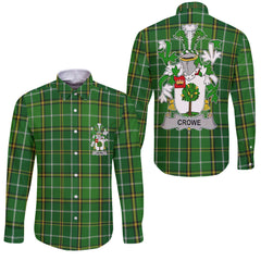 Crowe or McEnchroe Long Sleeve Button Shirts Crest And National Plaid Style