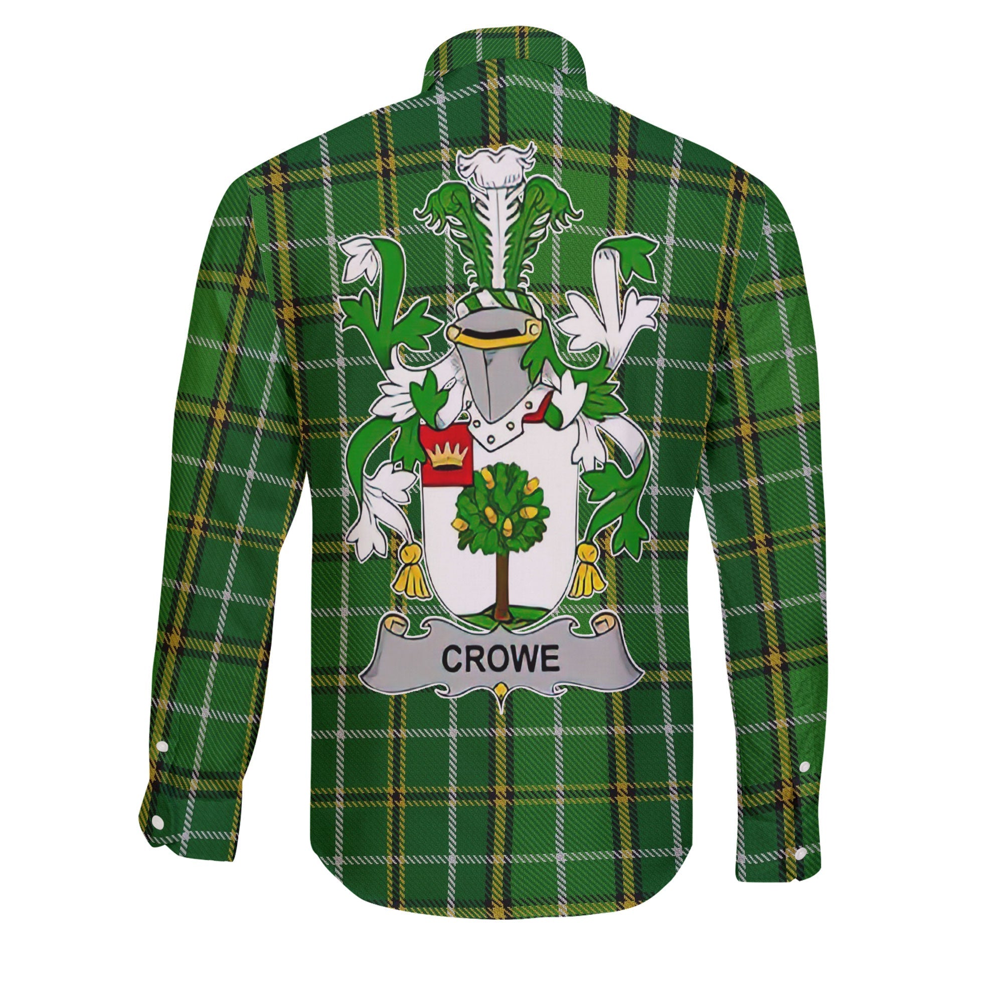Crowe or McEnchroe Long Sleeve Button Shirts Crest And National Plaid Style