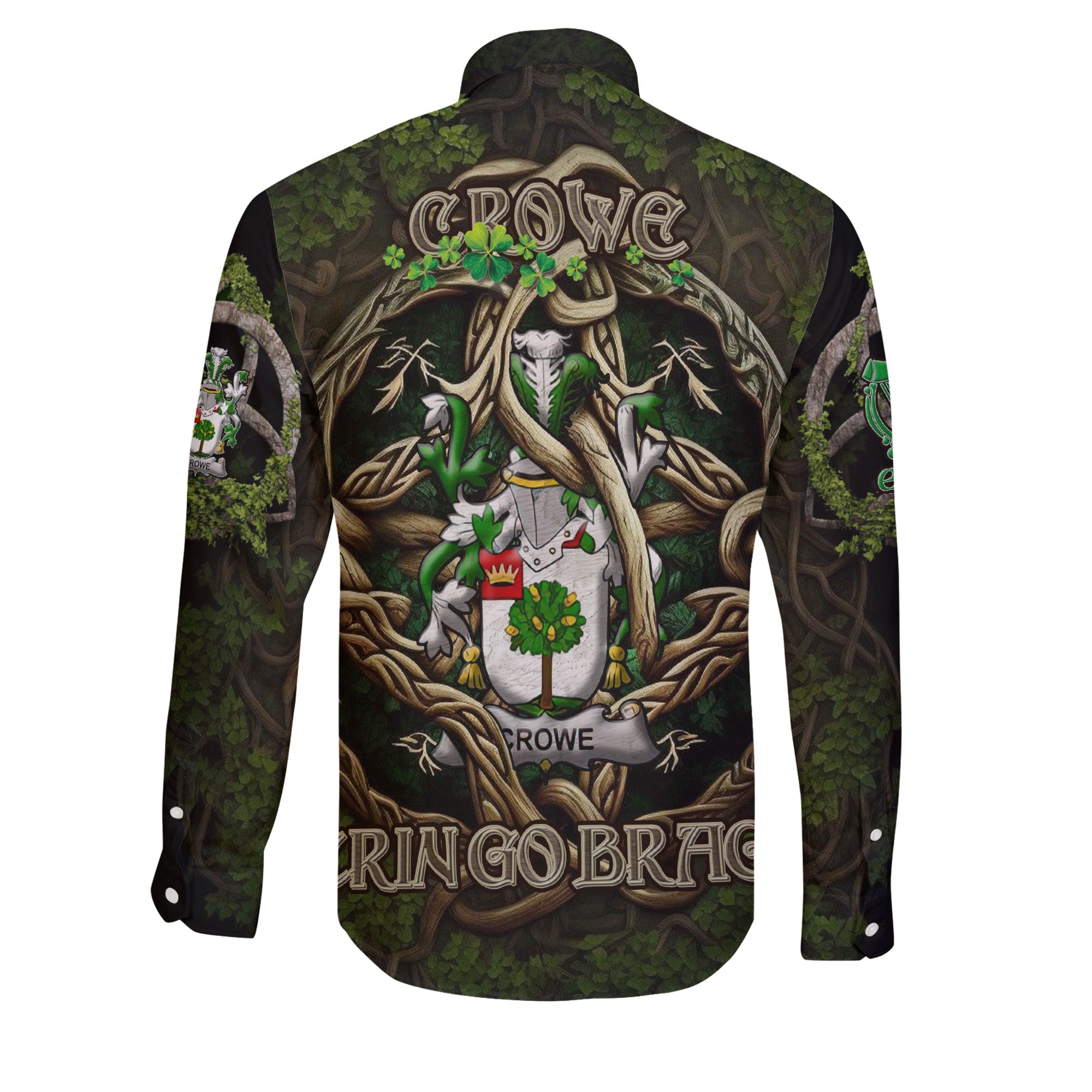 Crowe or McEnchroe Long Sleeve Button Shirts Ireland Is My Root Style