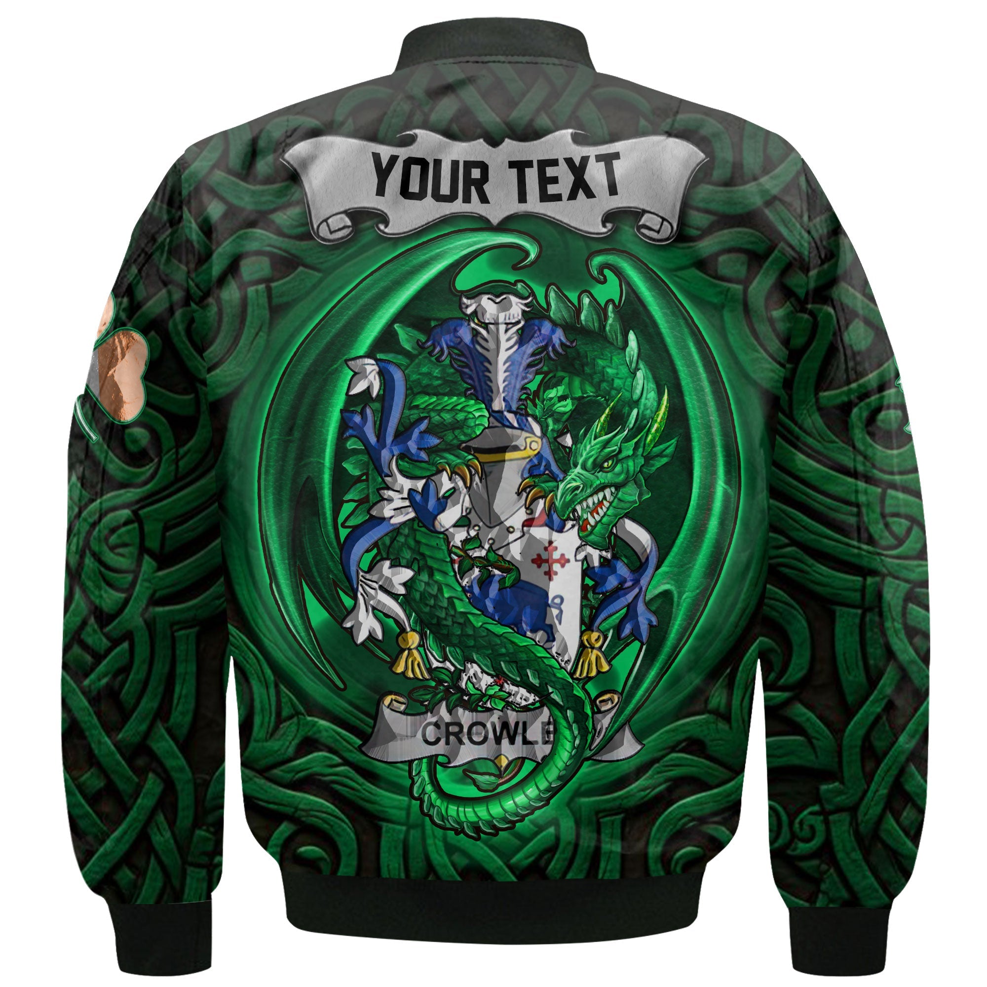 Crowley or O Crouley Bomber Jackets The Green Dragon Of Ireland Style