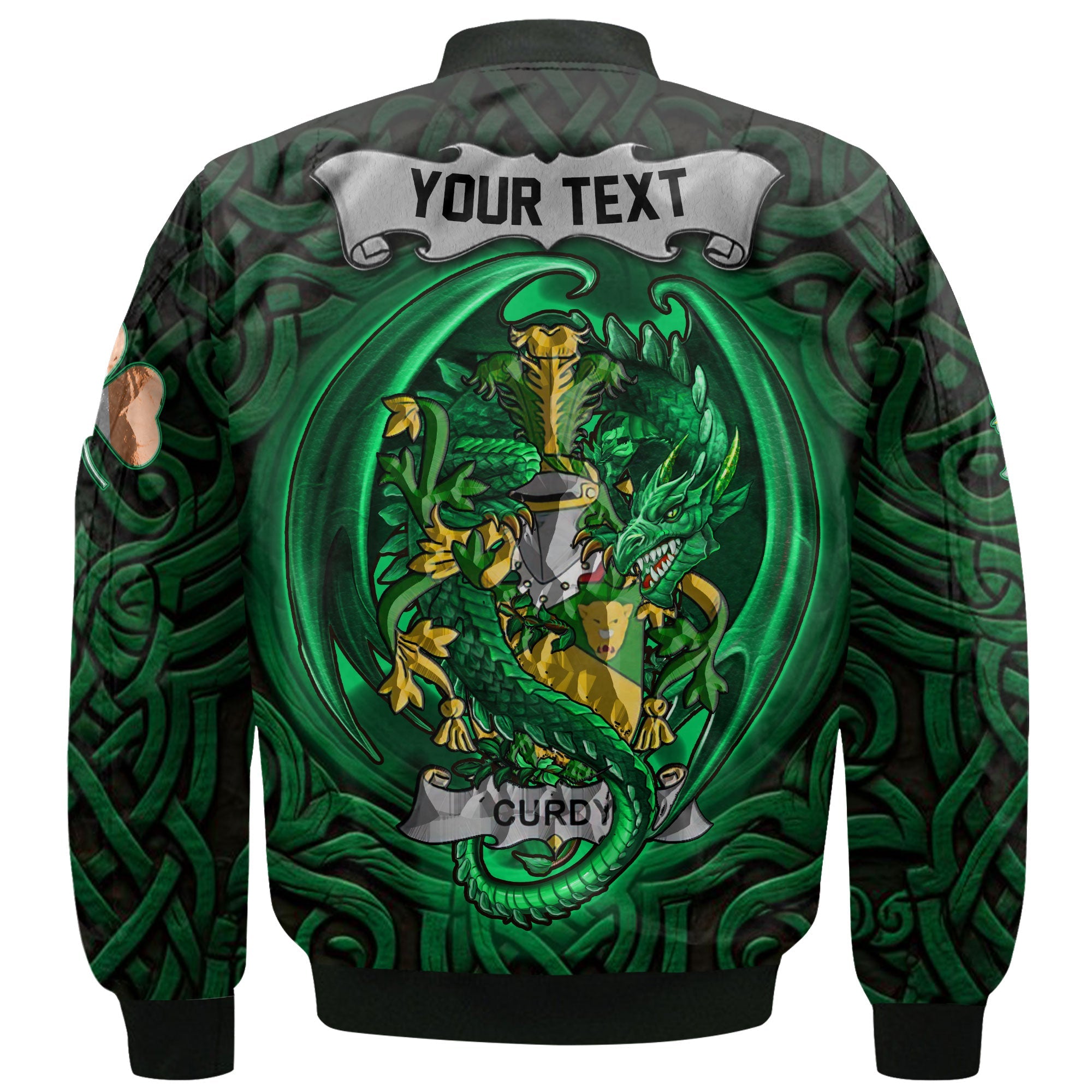 Curdy or McCurdy Bomber Jackets The Green Dragon Of Ireland Style