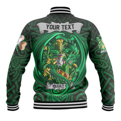 Curley or McTurley Baseball Jackets The Green Dragon Of Ireland Style