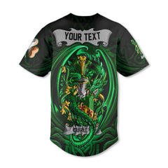 Curley or McTurley Baseball Jerseys The Green Dragon Of Ireland Style