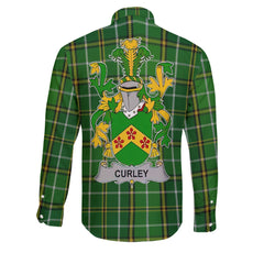 Curley or McTurley Long Sleeve Button Shirts Crest And National Plaid Style