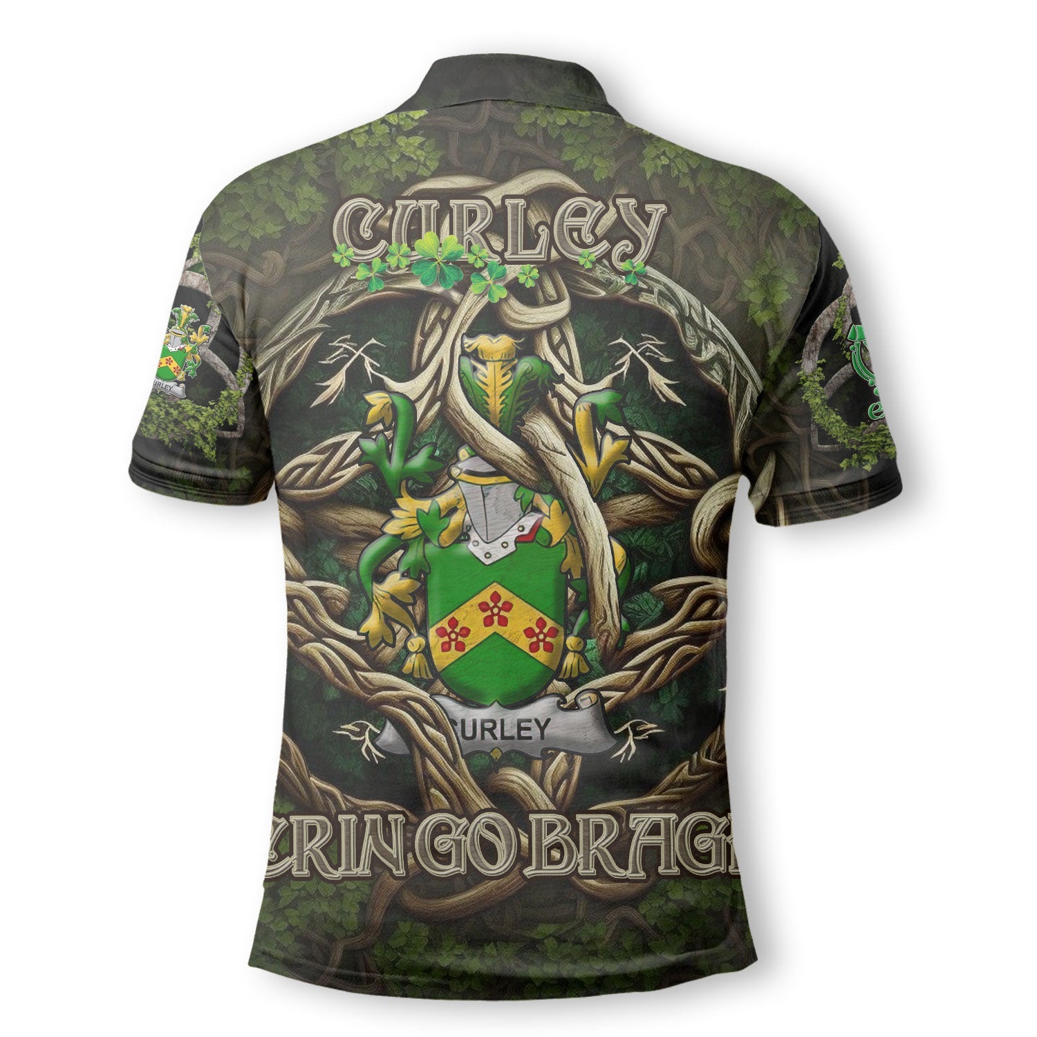 Curley or McTurley Polo Shirts Ireland Is My Root Style