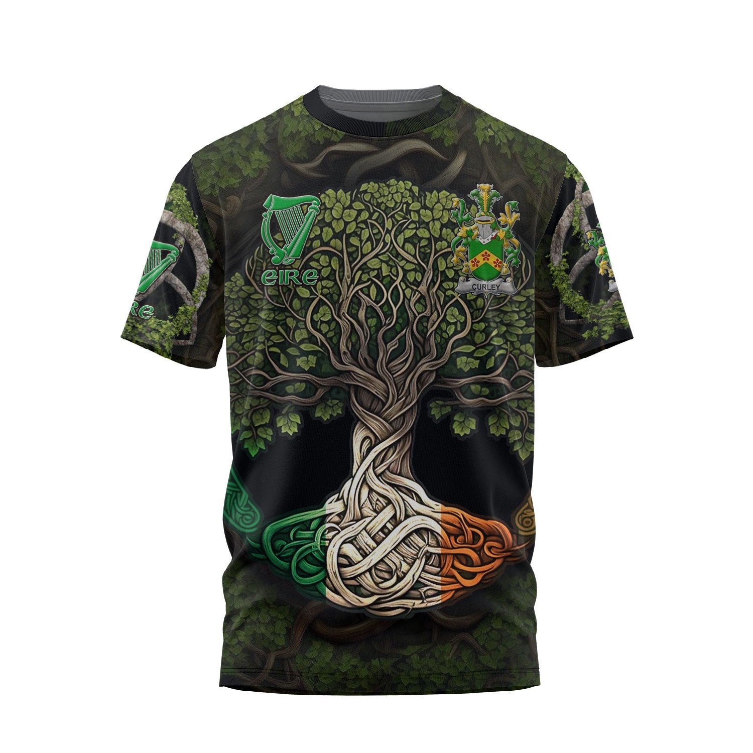 Curley or McTurley T-Shirts Ireland Is My Root Style