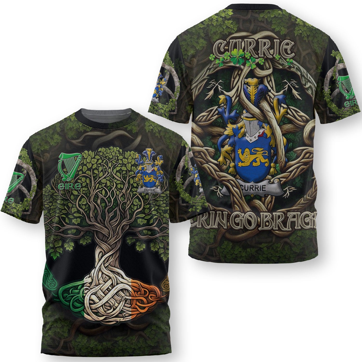 Currie or O Currie T-Shirts Ireland Is My Root Style