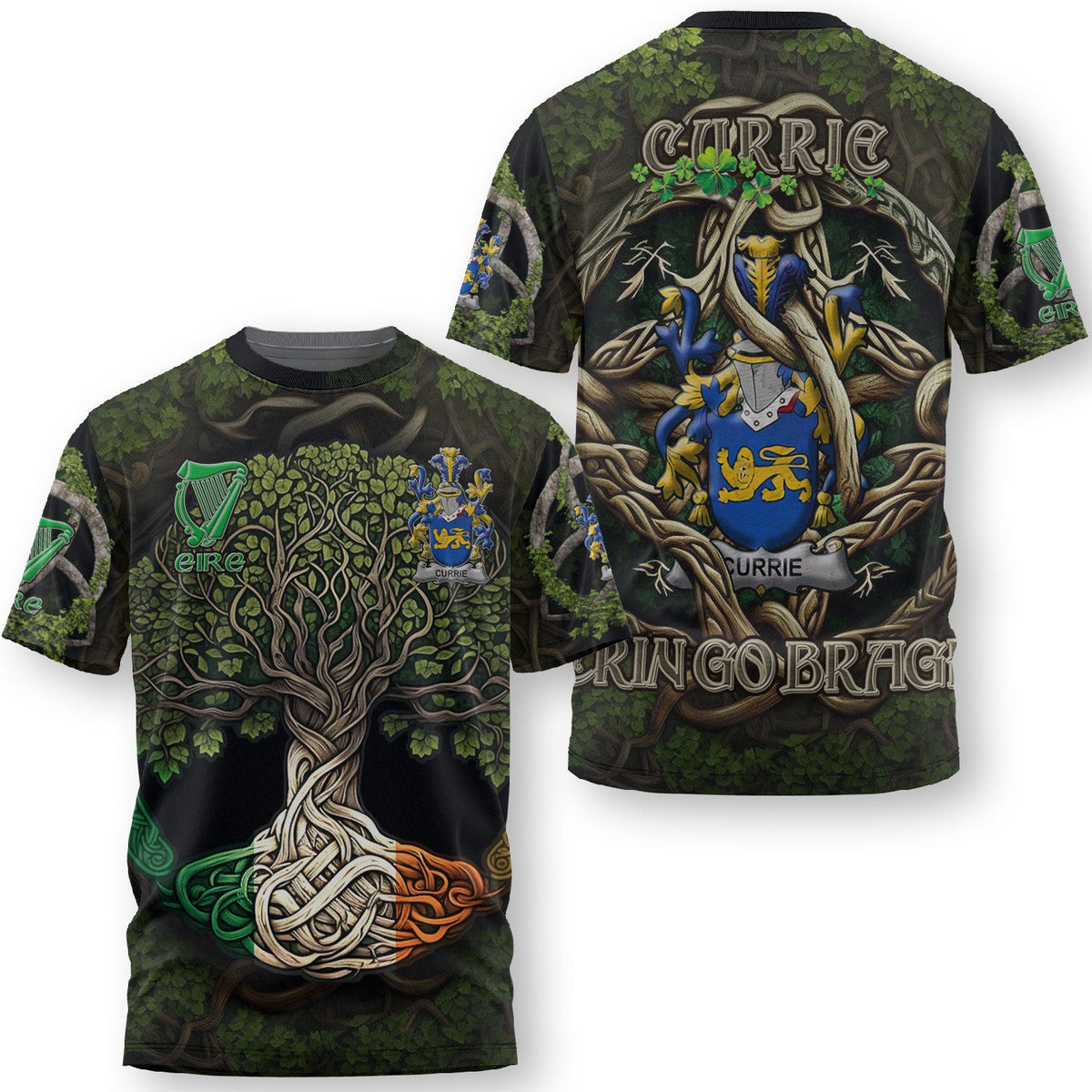 Currie or O Currie T-Shirts Ireland Is My Root Style
