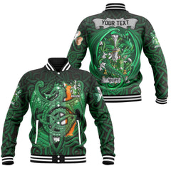 Curtin or McCurtin Baseball Jackets The Green Dragon Of Ireland Style