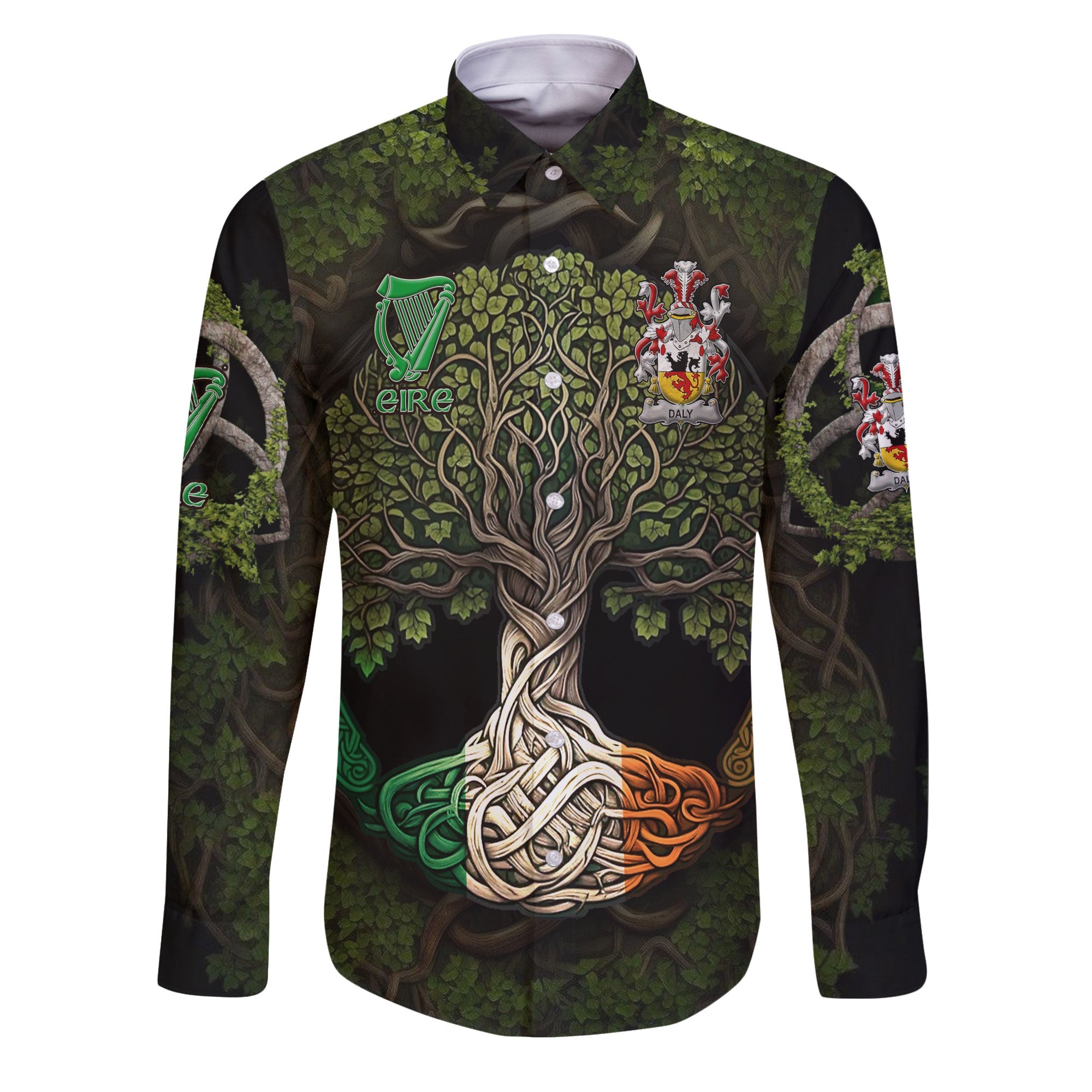 Daly or O Daly Long Sleeve Button Shirts Ireland Is My Root Style