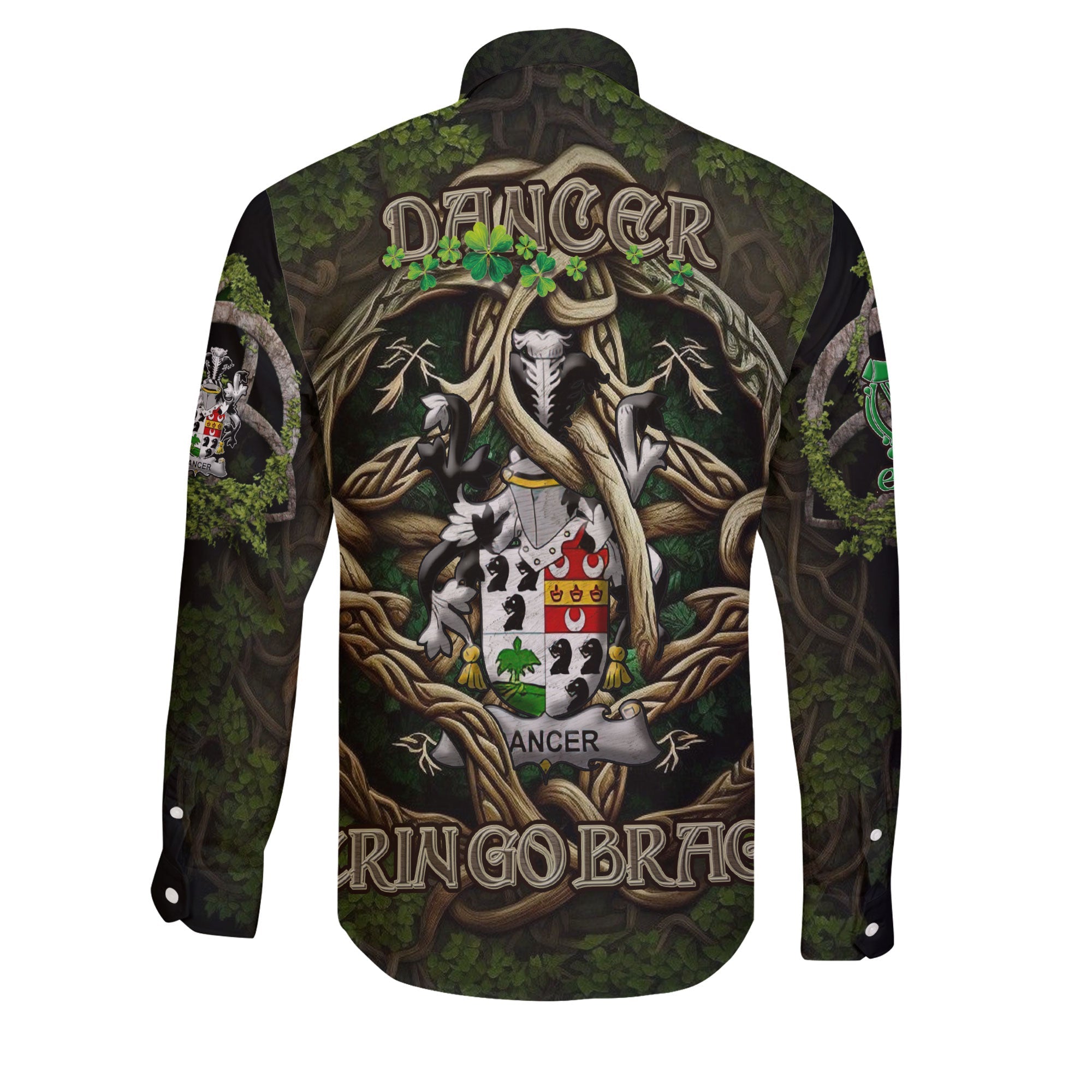 Dancer Long Sleeve Button Shirts Ireland Is My Root Style