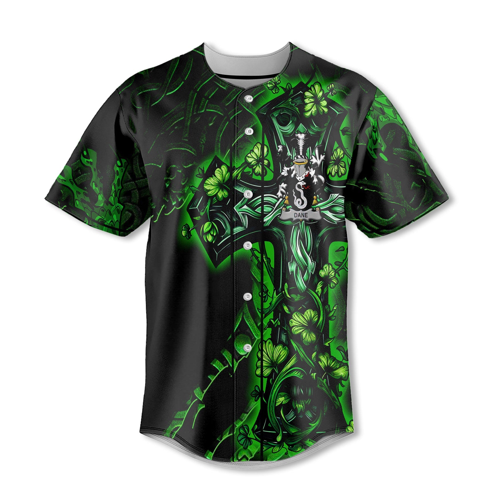 Dane or O Dane Baseball Jerseys Celtic Cross And Dragon Style