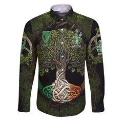 Dargan or McDeargan Long Sleeve Button Shirts Ireland Is My Root Style