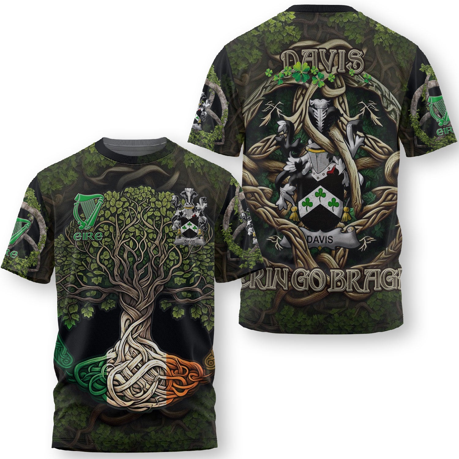 Davis T-Shirts Ireland Is My Root Style