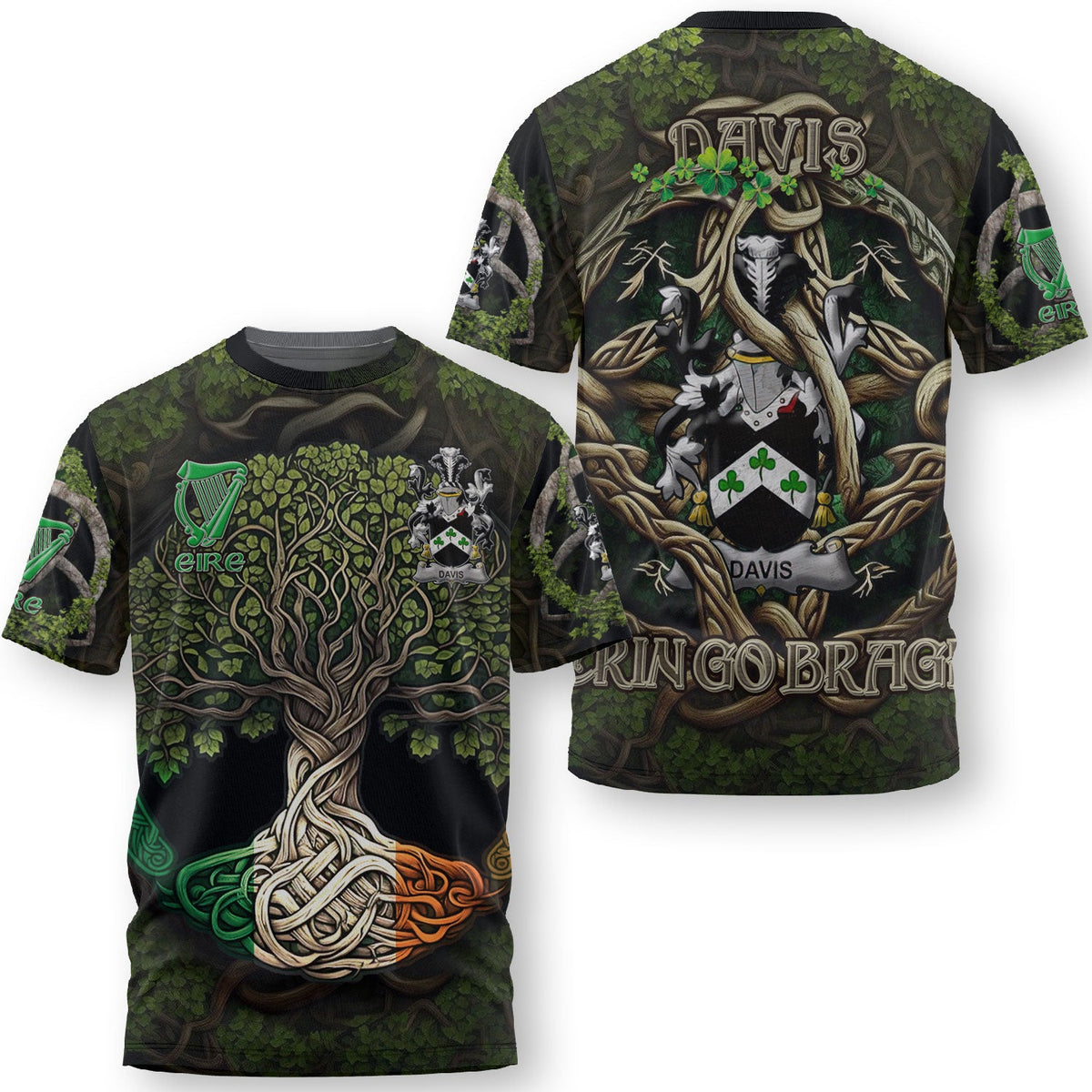 Davis T-Shirts Ireland Is My Root Style