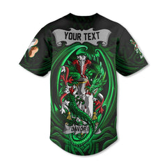 Davoren or O Davoren Baseball Jerseys The Green Dragon Of Ireland Style