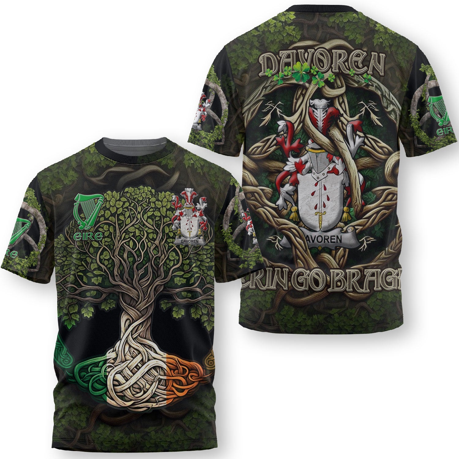 Davoren or O Davoren T-Shirts Ireland Is My Root Style