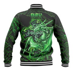 Day Baseball Jackets Celtic Cross And Dragon Style