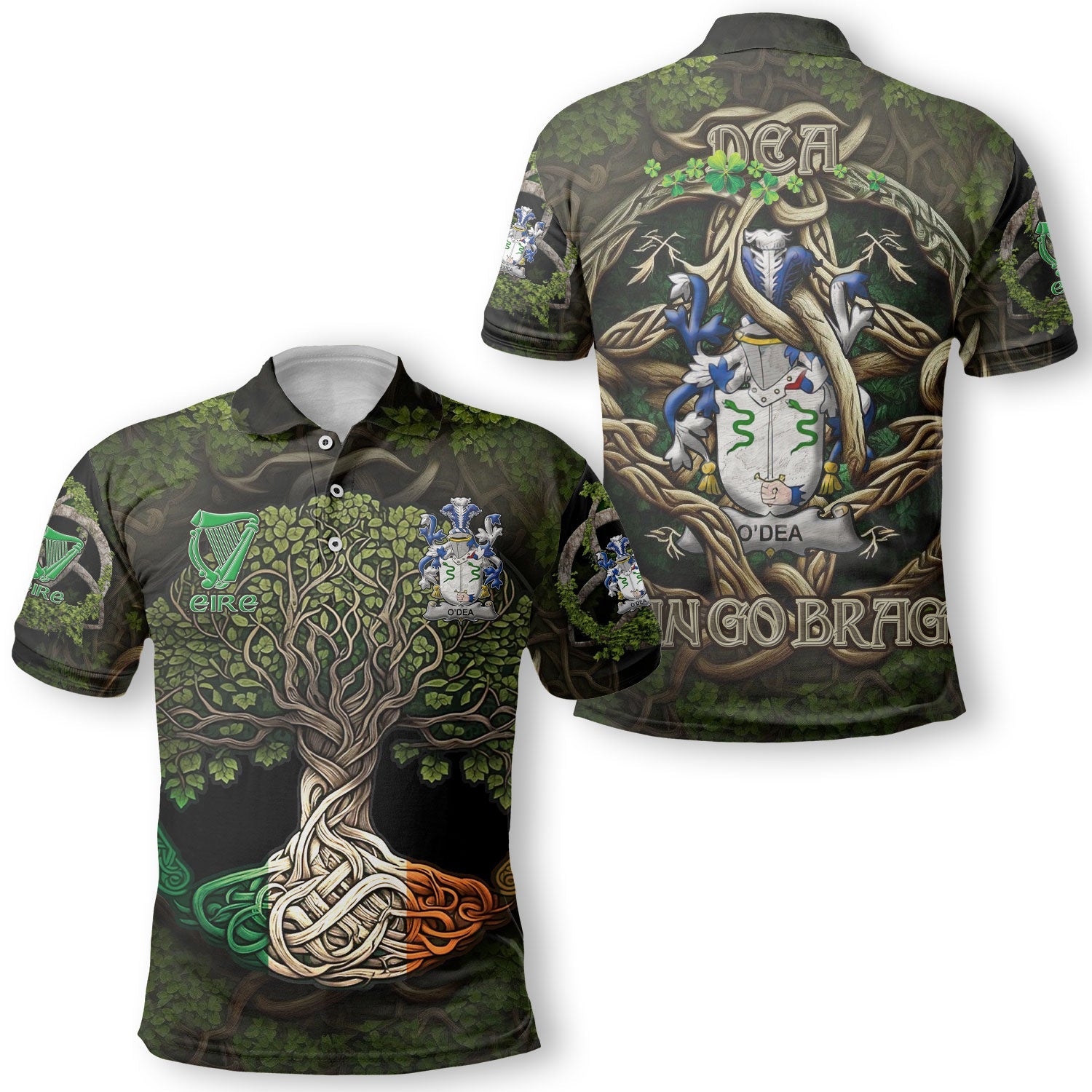 Dea or O Dea Polo Shirts Ireland Is My Root Style