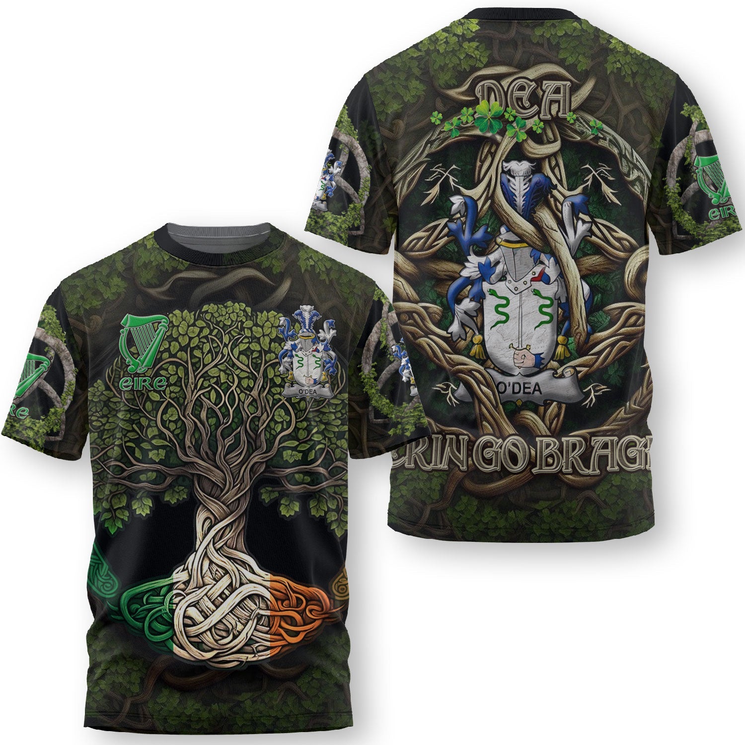 Dea or O Dea T-Shirts Ireland Is My Root Style