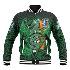 Dehany Baseball Jackets The Green Dragon Of Ireland Style