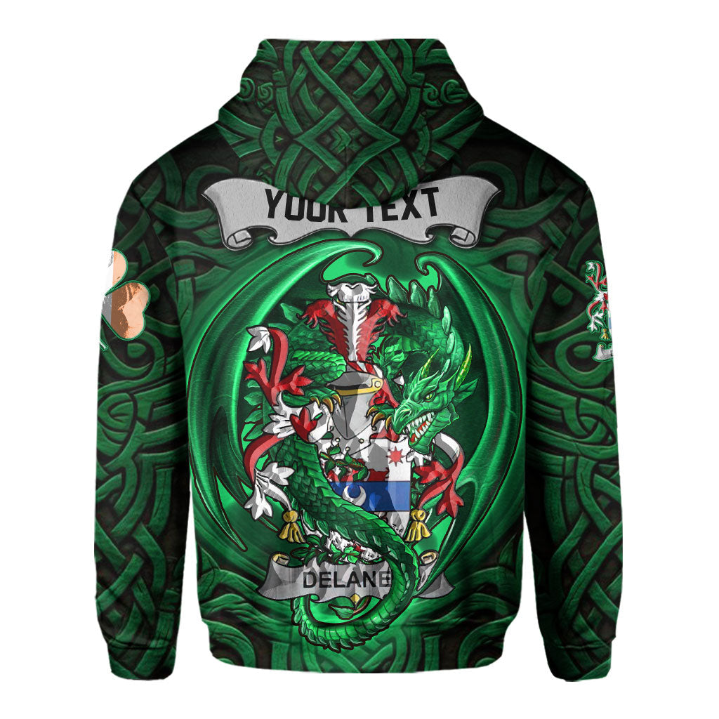 Delaney or O Delany Hoodies The Green Dragon Of Ireland Style
