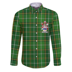 Delaney or O Delany Long Sleeve Button Shirts Crest And National Plaid Style