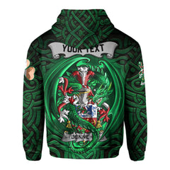 Dennehy or O Dennehy Hoodies The Green Dragon Of Ireland Style