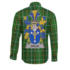 Devlin or O Devlin Long Sleeve Button Shirts Crest And National Plaid Style