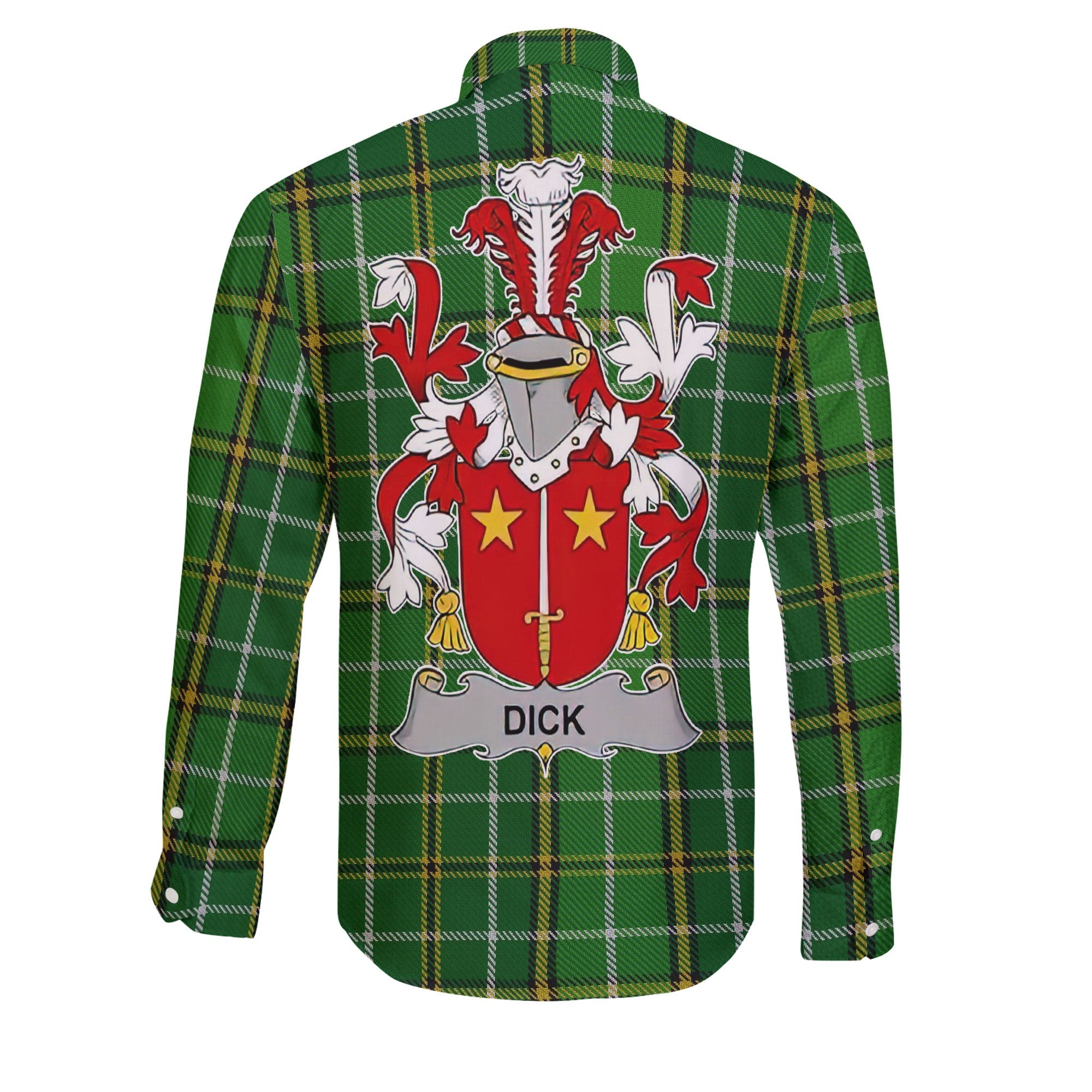 Dick Long Sleeve Button Shirts Crest And National Plaid Style